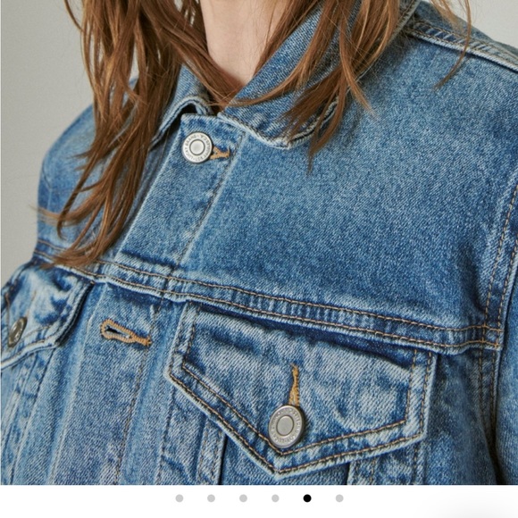 Lucky 🍀 brand Tomboy Trucker denim jacket, size XS, Color: Jacinto River - Picture 6 of 14
